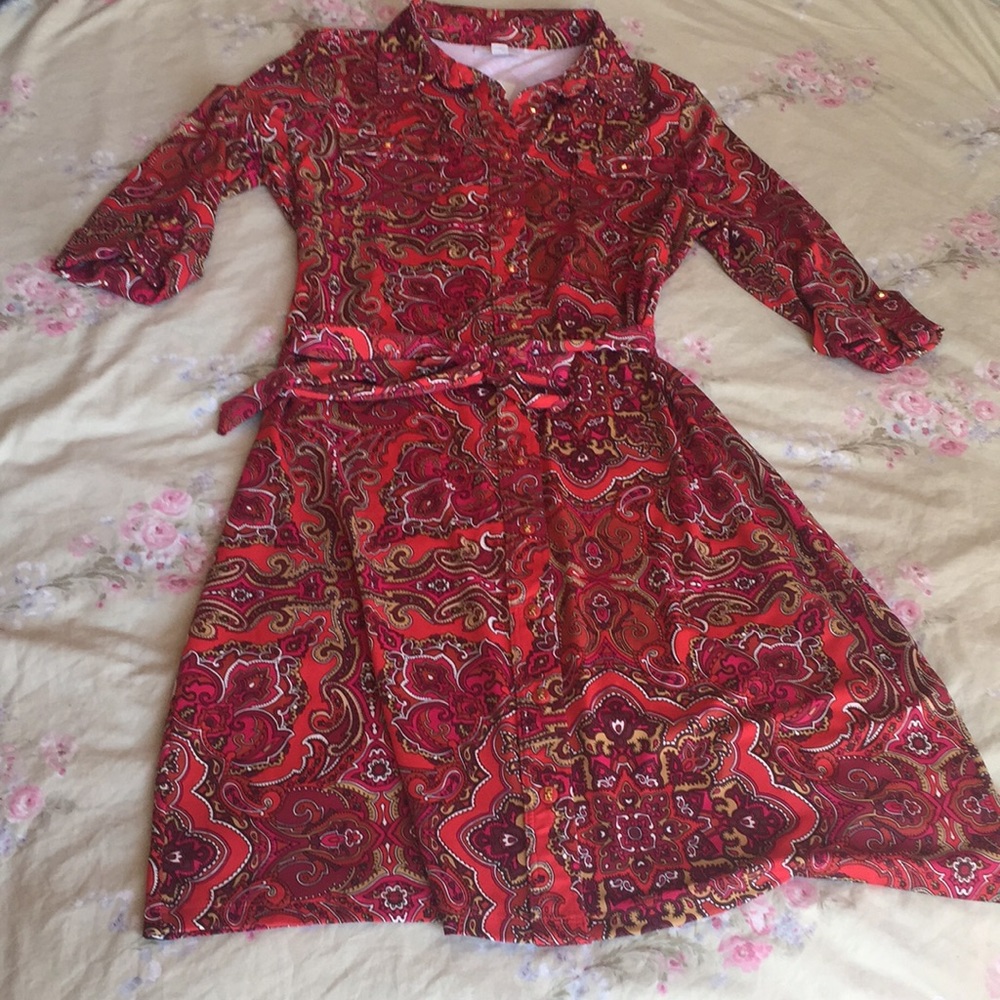 Beautiful dark paisley dress